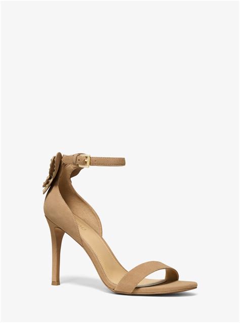 michael michael kors beverly butterfly appliqué suede sandal|New MICHAEL Michael Kors BEVERLY Butterfly Applique Suede .